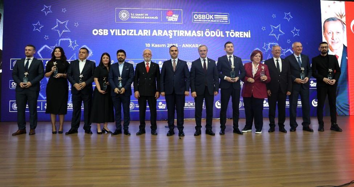Mekap\'tan OSB Yıldızları Ödülü
