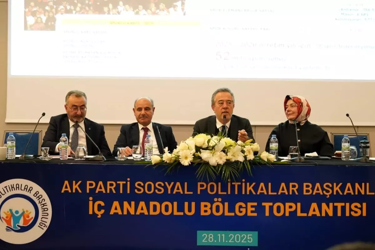 AK Parti Sosyal Politikalar Bölge Toplantısı Kayseri\'de Gerçekleşti