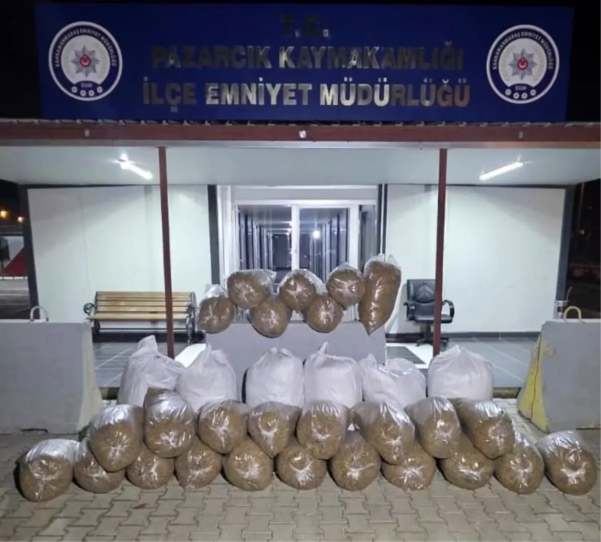 Pazarcık\'ta 449 kg Kaçak Tütün Ele Geçirildi