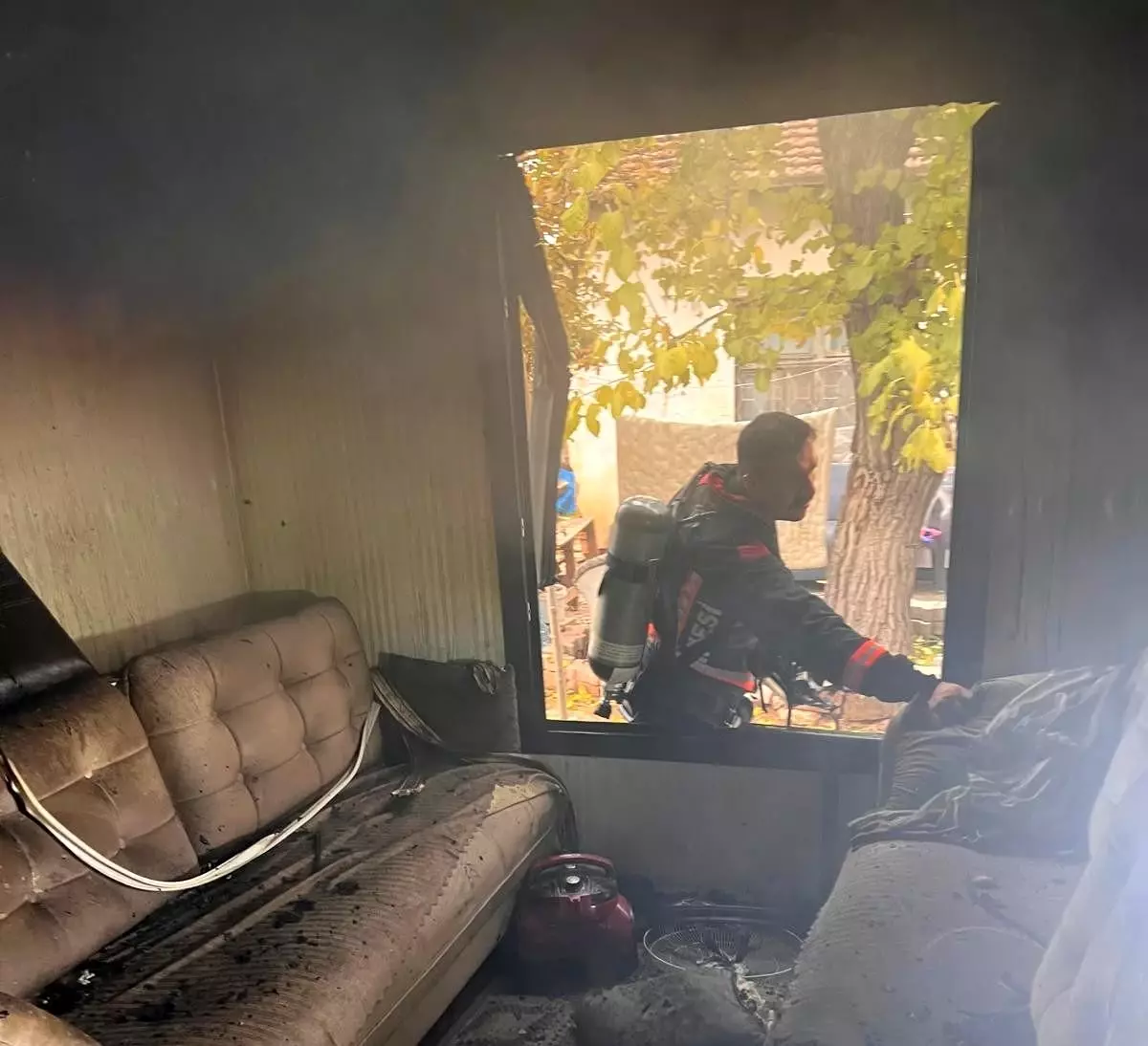 Malatya\'da Konteyner Yangını