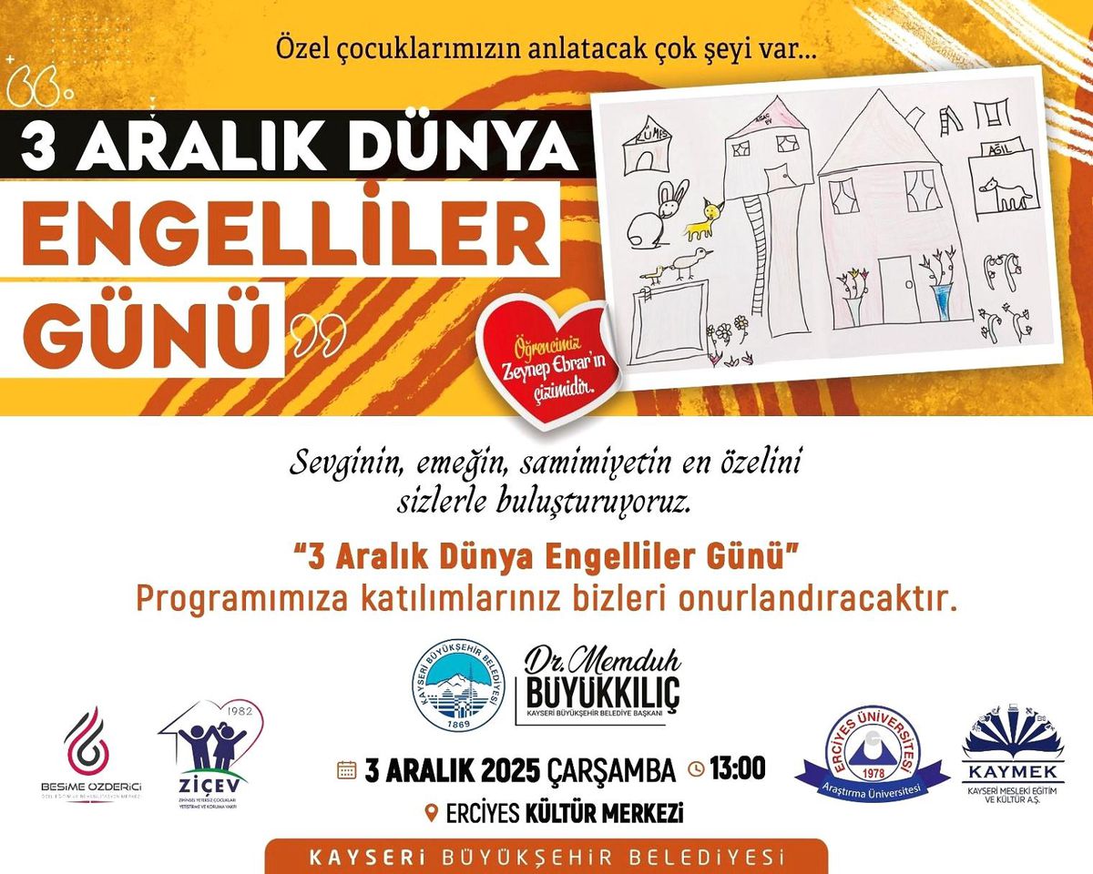 3 Aralık Dünya Engelliler Günü İçin Farkındalık Etkinliği