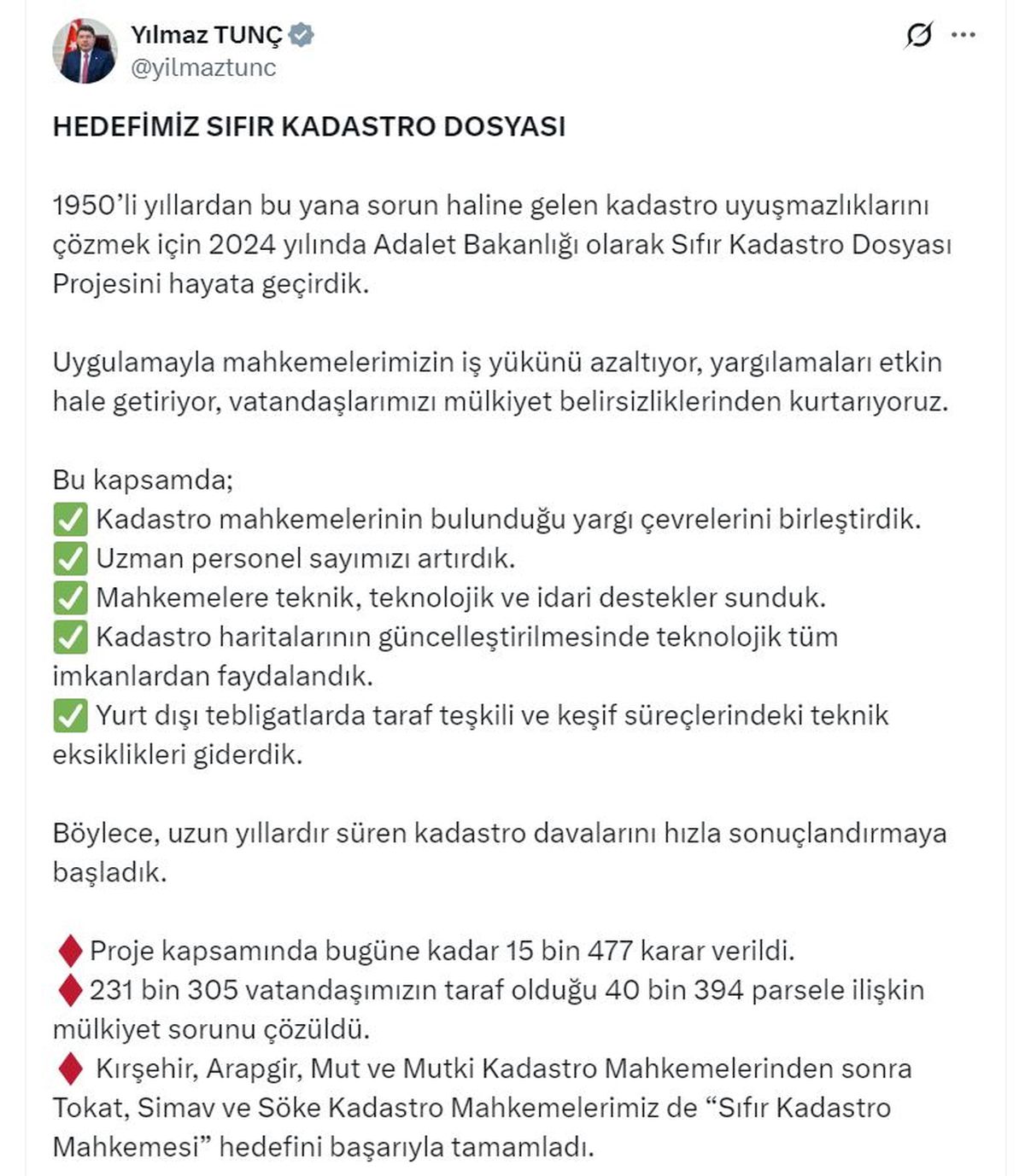 Sıfır Kadastro Projesi 2024\'te Başlıyor
