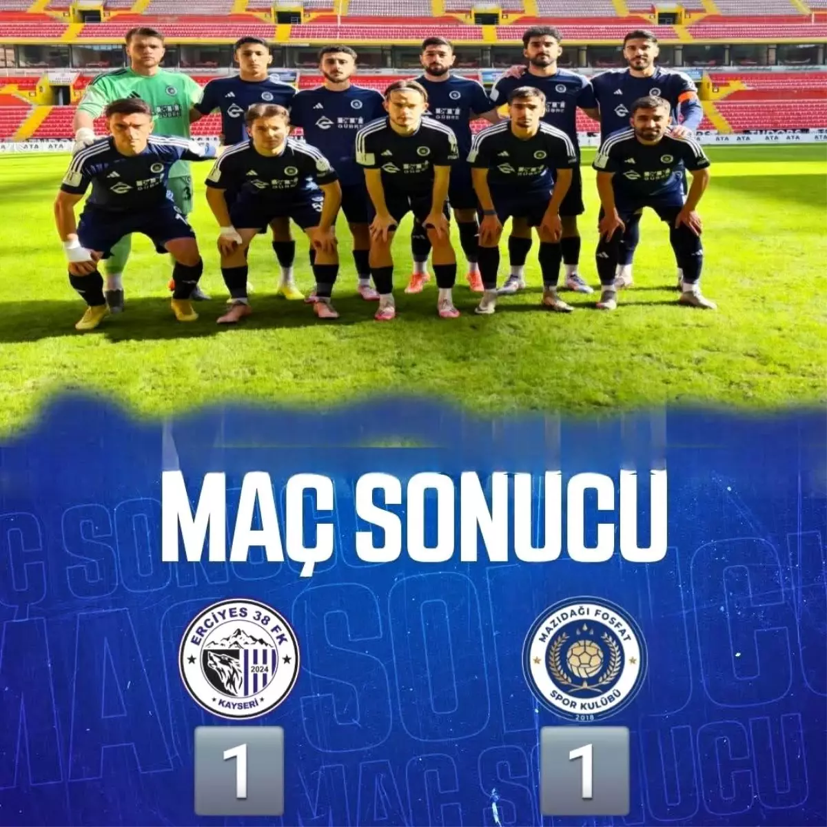 Mazıdağı Fosfatspor Beraberlikte Kaldı