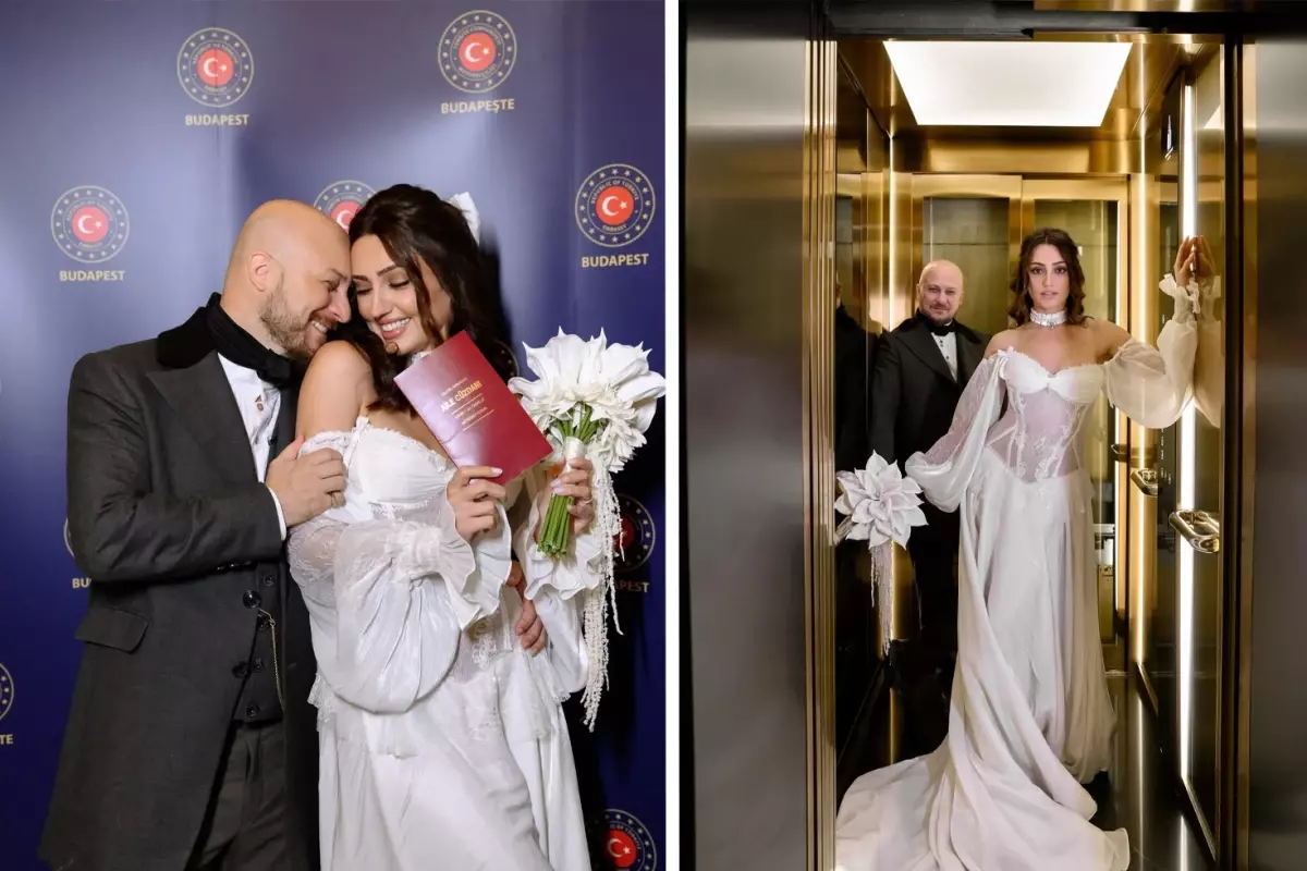 Ünlü oyuncu Selin Genç Budapeşte\'de dünya evine girdi