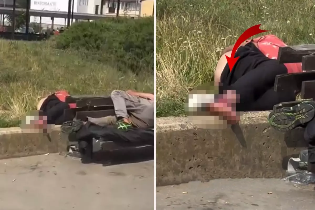 Avrupa\'nın orta yerinde kahreden görüntü