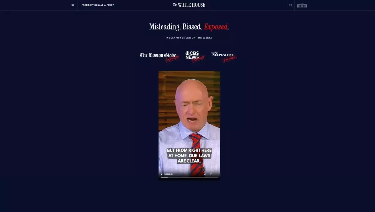 Beyaz Saray\'ın \'Medya Suçluları\' Listesi