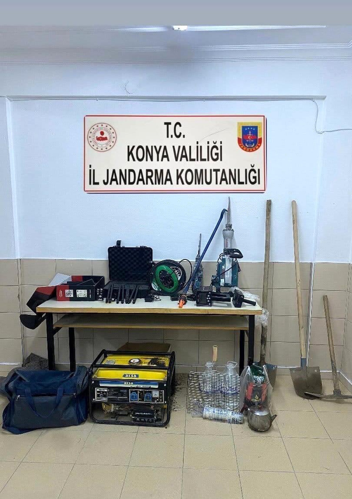 Kulu\'da Kaçak Kazı Operasyonu