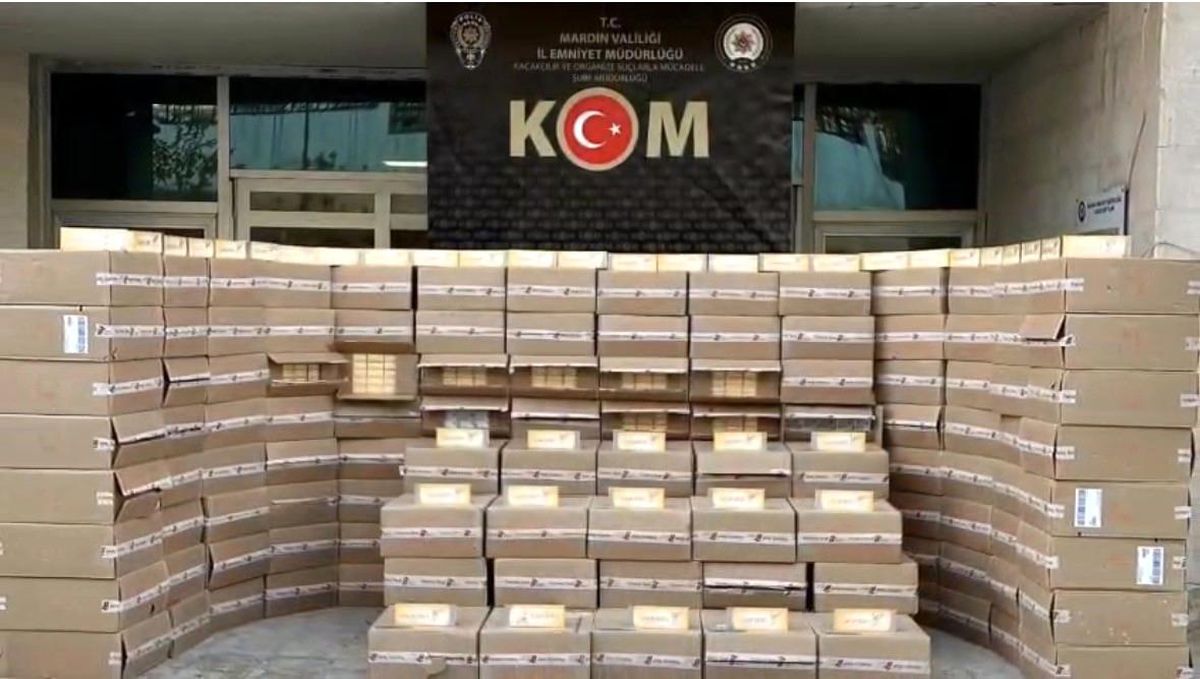 Mardin\'de Kaçak Sigara Operasyonu