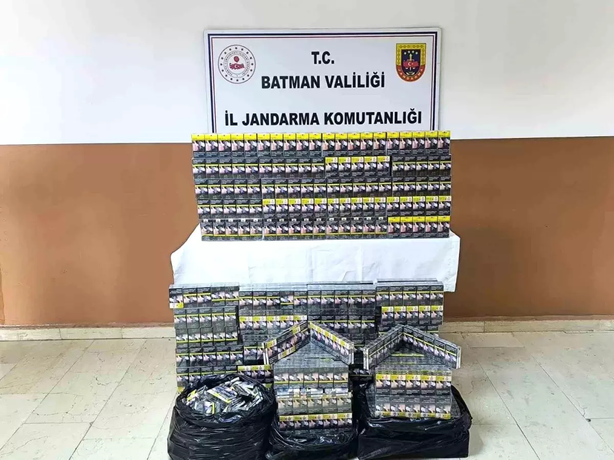 Batman\'da 13 Bin Paket Kaçak Sigara Ele Geçirildi