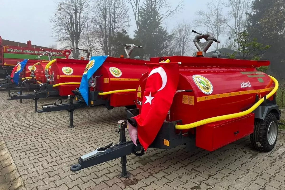 Düzce\'de Yangınlara Erken Müdahale İçin Su Tankerleri Dağıtıldı