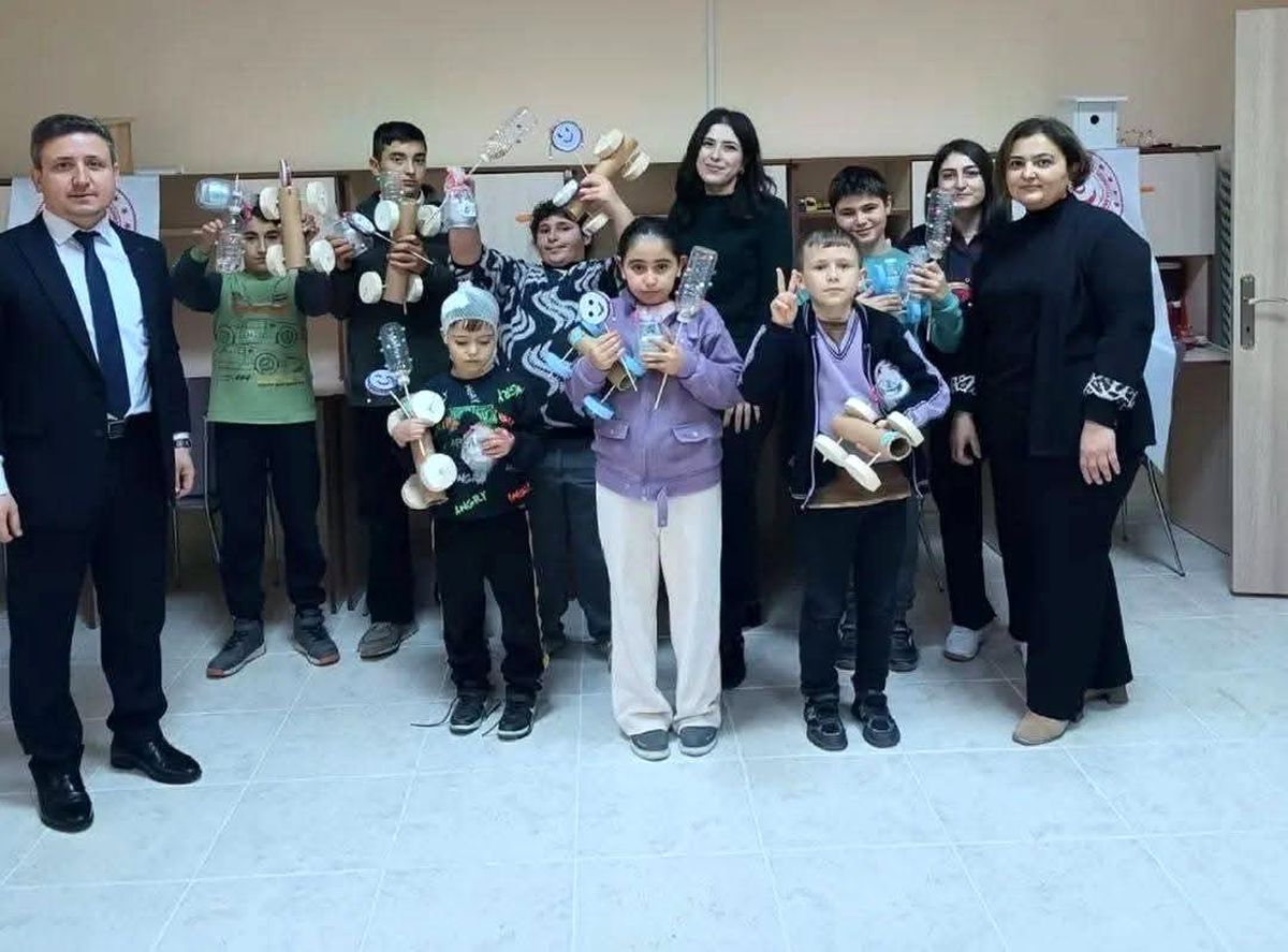 İskilip\'te Özel Öğrencilerden Geri Dönüşüm Etkinliği