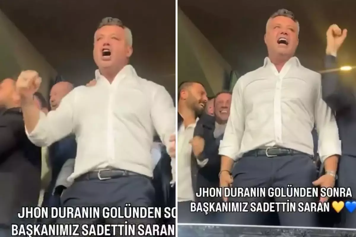 Son dakika golünde sevinçten çıldıran Sadettin Saran \'\'Okan\'\' diye bağırdı iddiası