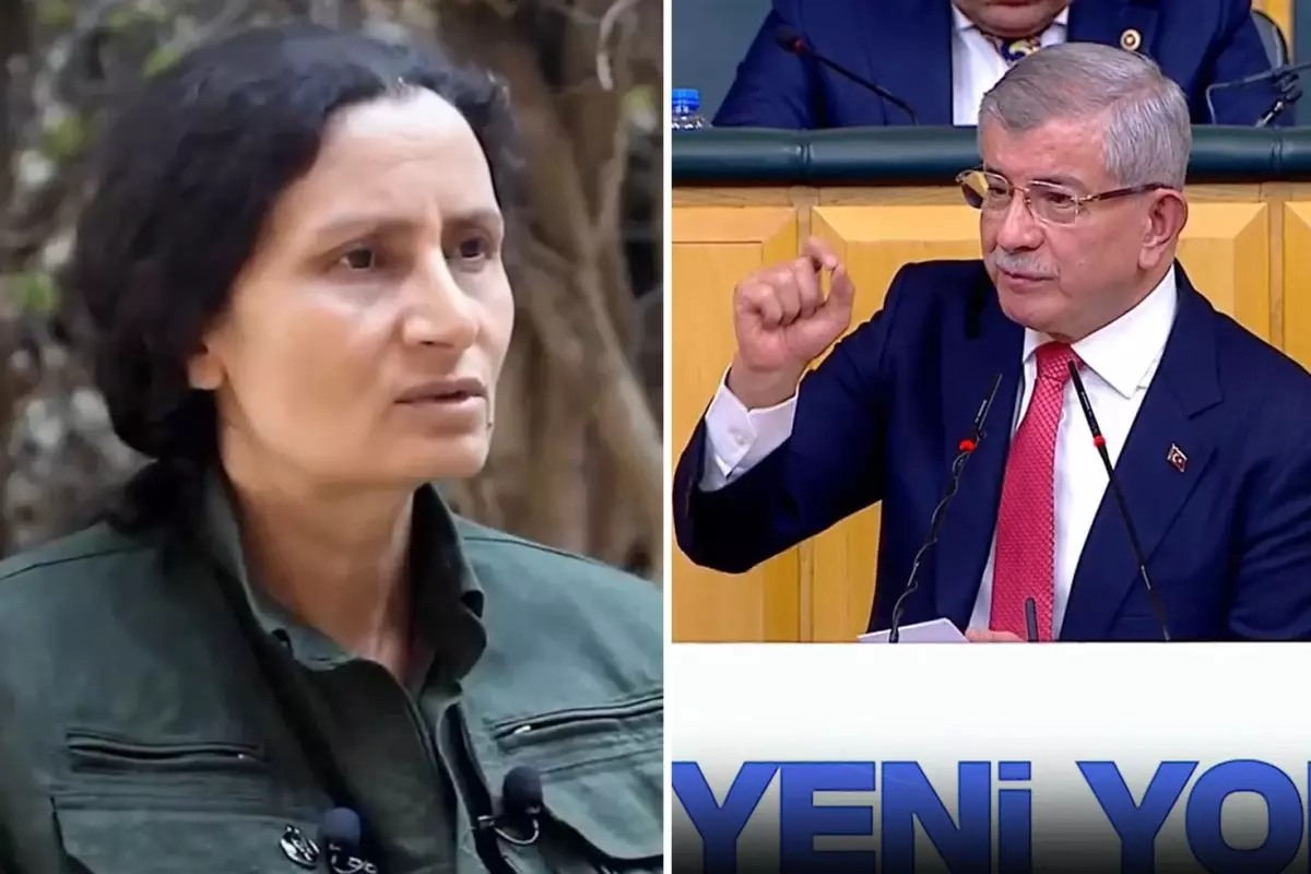 Davutoğlu, tehditler savuran Bese Hozat\'a 2013 yılını hatırlattı