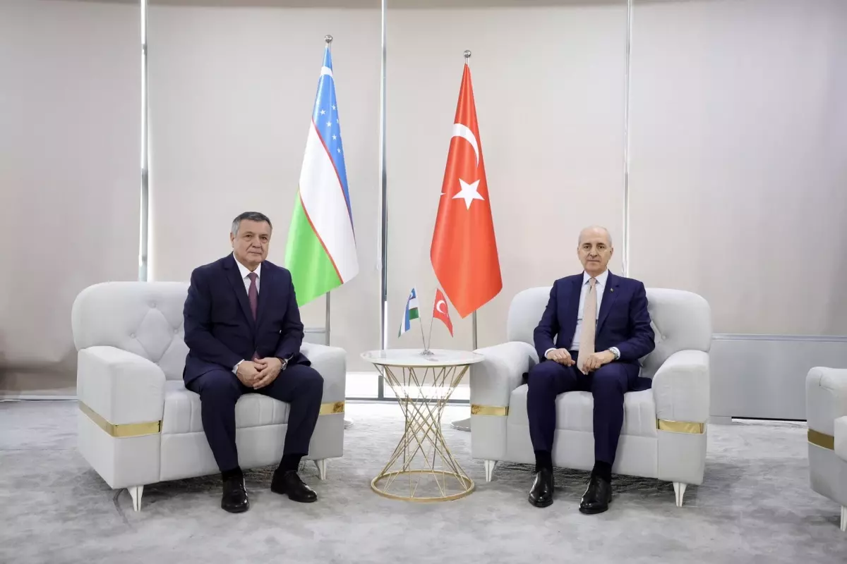 TBMM Başkanı Kurtulmuş, Özbekistan Ali Meclisi Yasama Meclisi Başkanı İsmailov ile görüştü