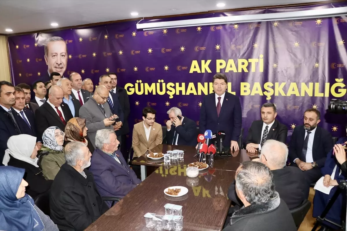 Adalet Bakanı Yılmaz Tunç Gümüşhane\'de konuştu Açıklaması