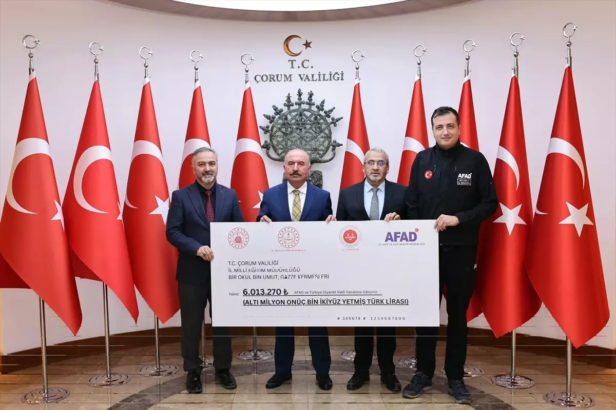Çorum\'da Gazze İçin 6 Milyon Lira Toplandı