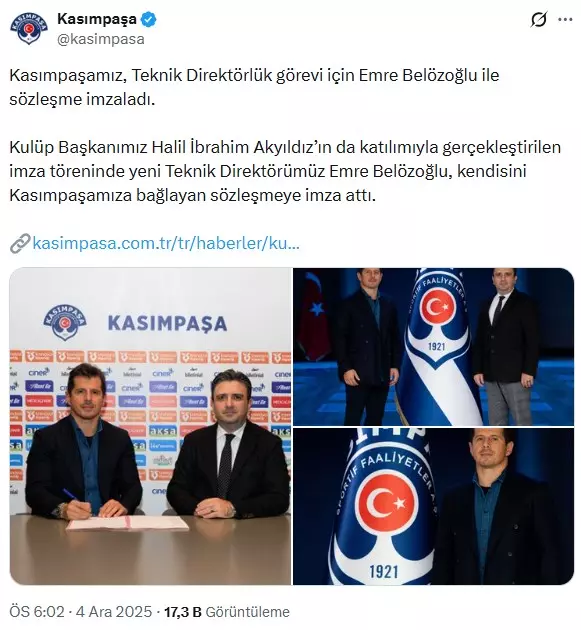 Emre Belözoğlu Süper Lig ekibine imzayı attı
