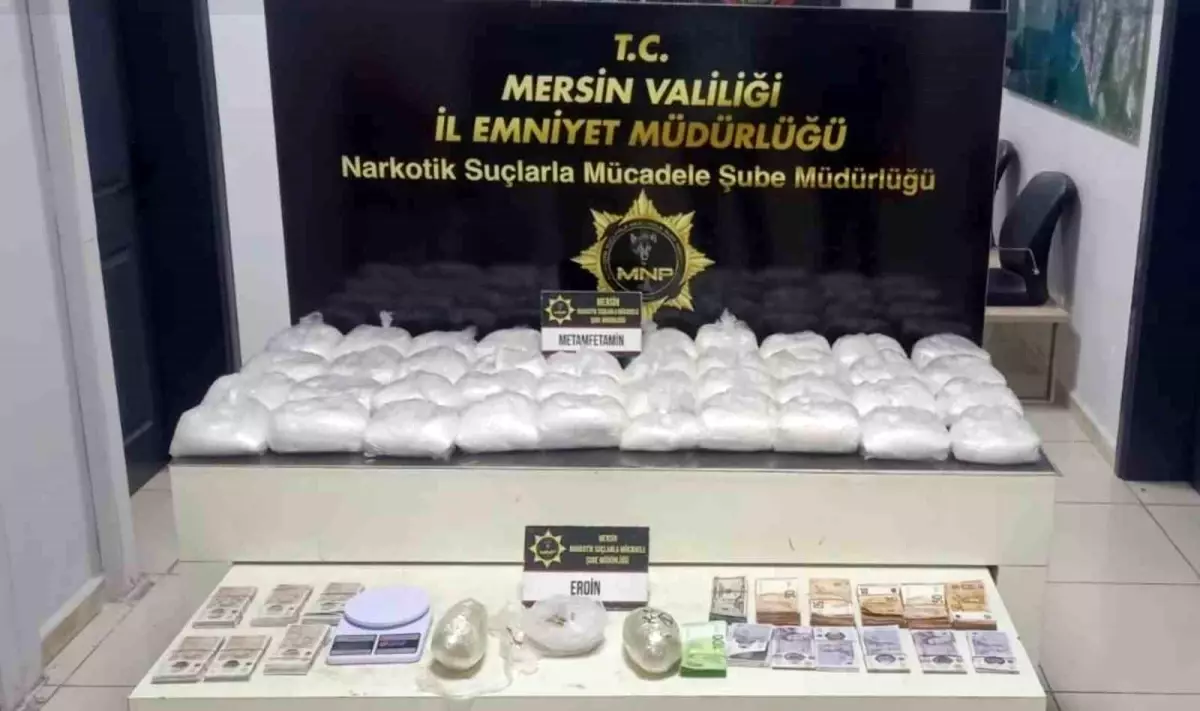 Mersin\'de Uyuşturucu Operasyonu: 4 Milyon TL Değerinde Malzeme Ele Geçirildi