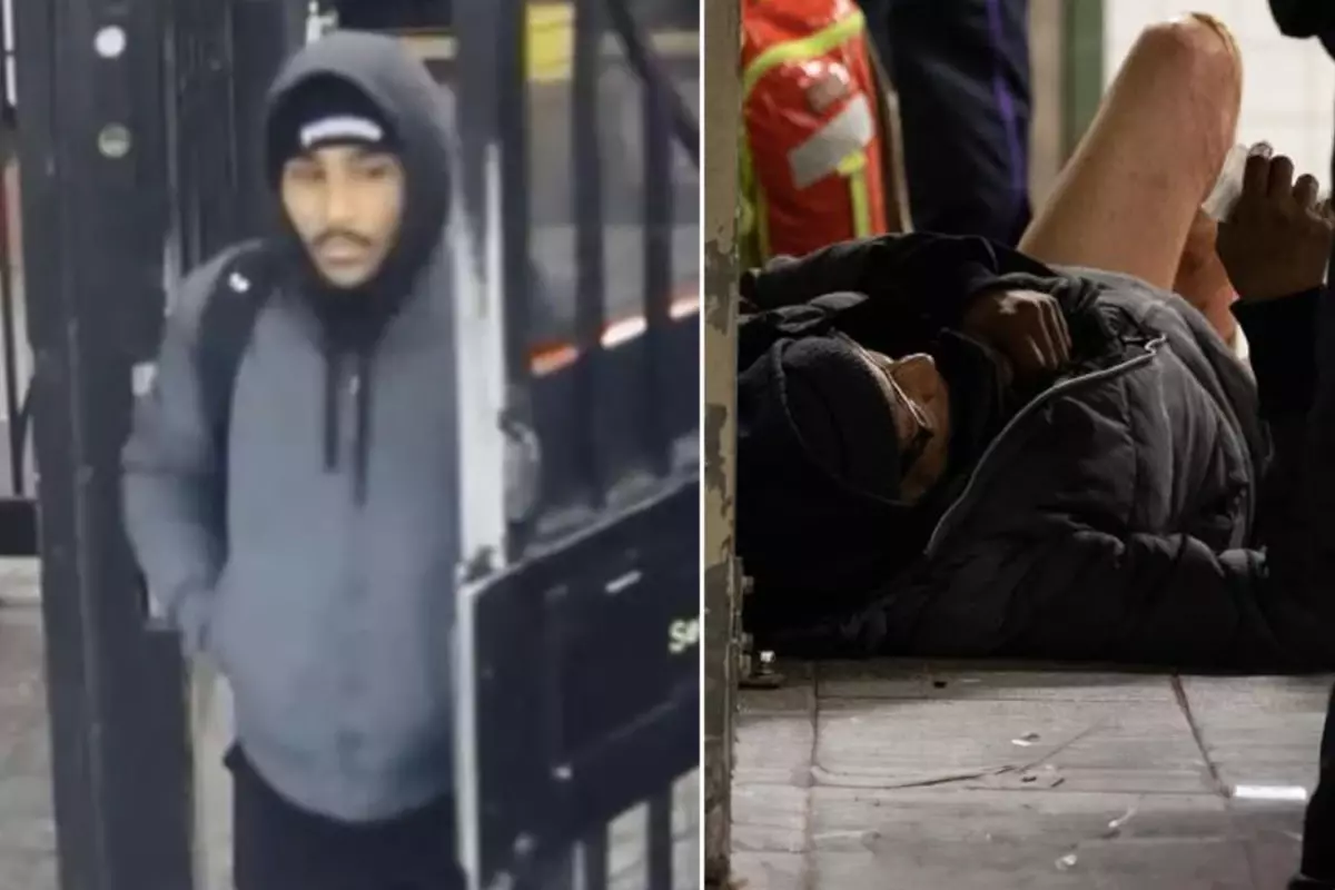 Metroda infial yaratan olay! Uyuyan adamı ateşe verip kaçtı