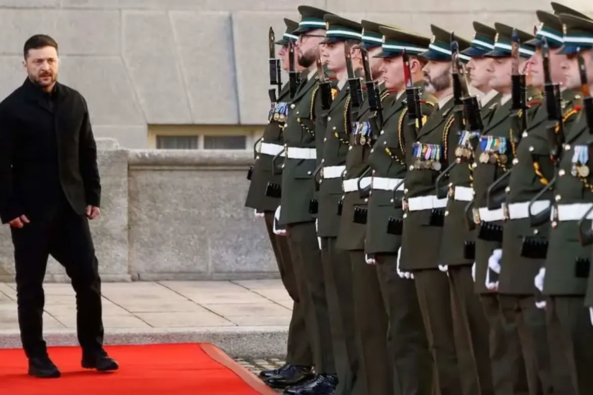 Zelenskiy\'ye İrlanda ziyaretinde olay yaratan karşılama!