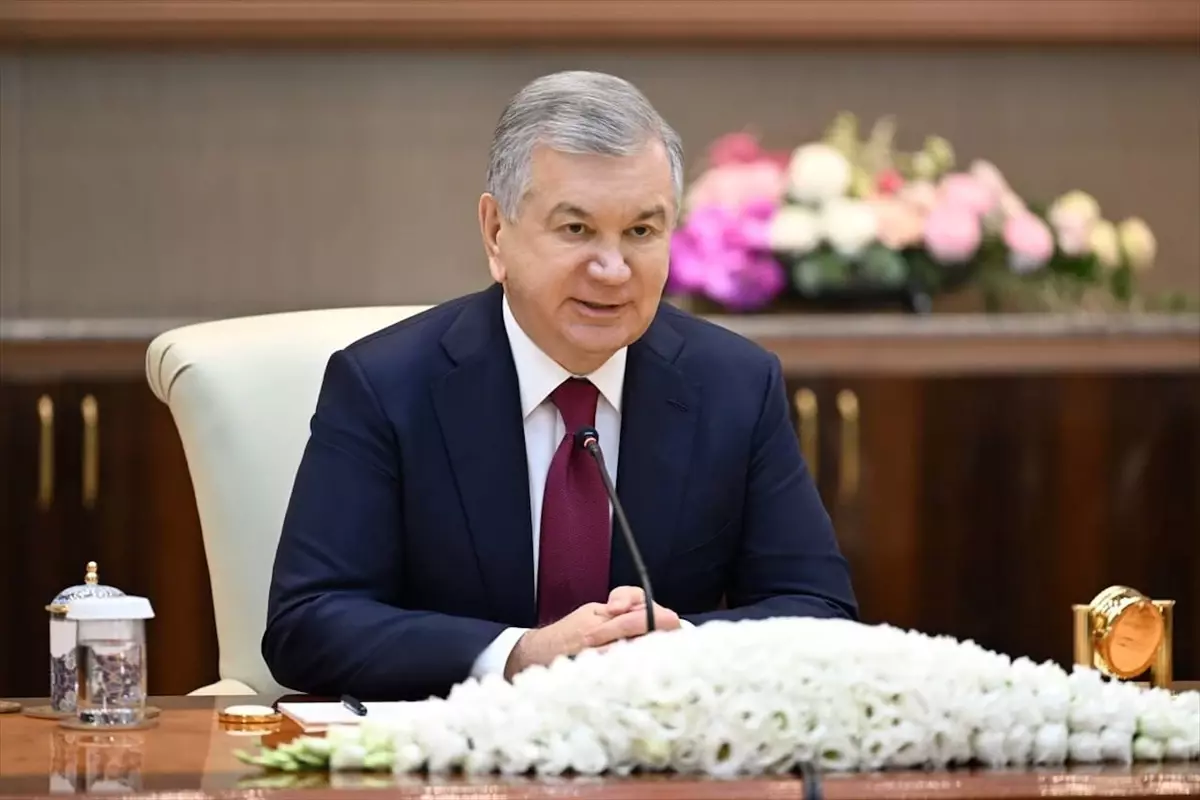 Bakan Bayraktar, Özbekistan Cumhurbaşkanı Mirziyoyev tarafından kabul edildi