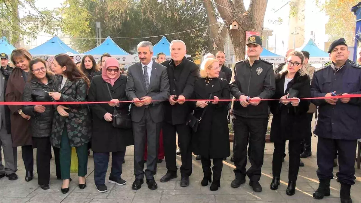 Edirne\'de polis eşleri tek yürek oldu, tüm ürünler tükendi