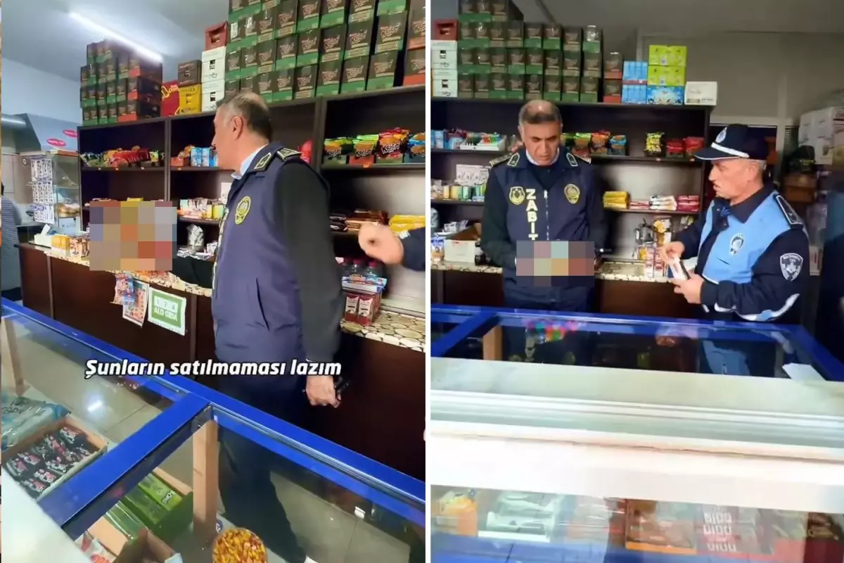 Raftaki ürün denetime giden zabıtayı kızdırdı: Satılmaması lazım, derhal kaldırın