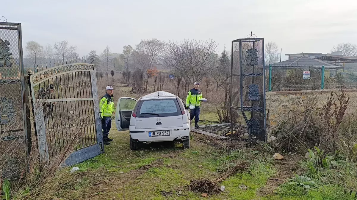 Donmak Üzere Bulunan Sürücü Hastaneye Kaldırıldı