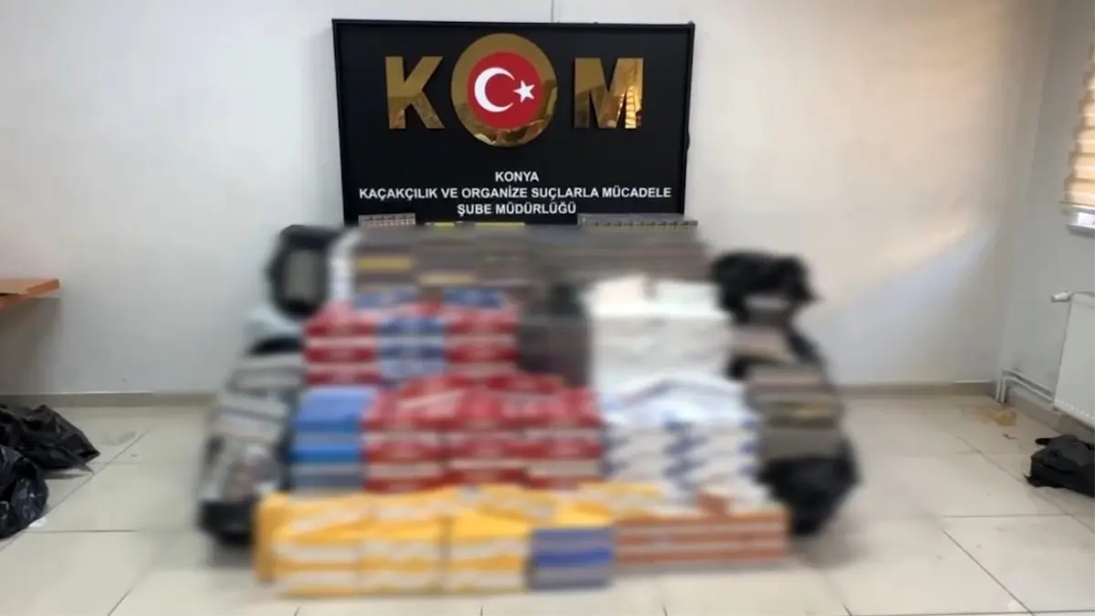 Konya\'da 2 Milyon TL\'lik Kaçak Sigara Operasyonu