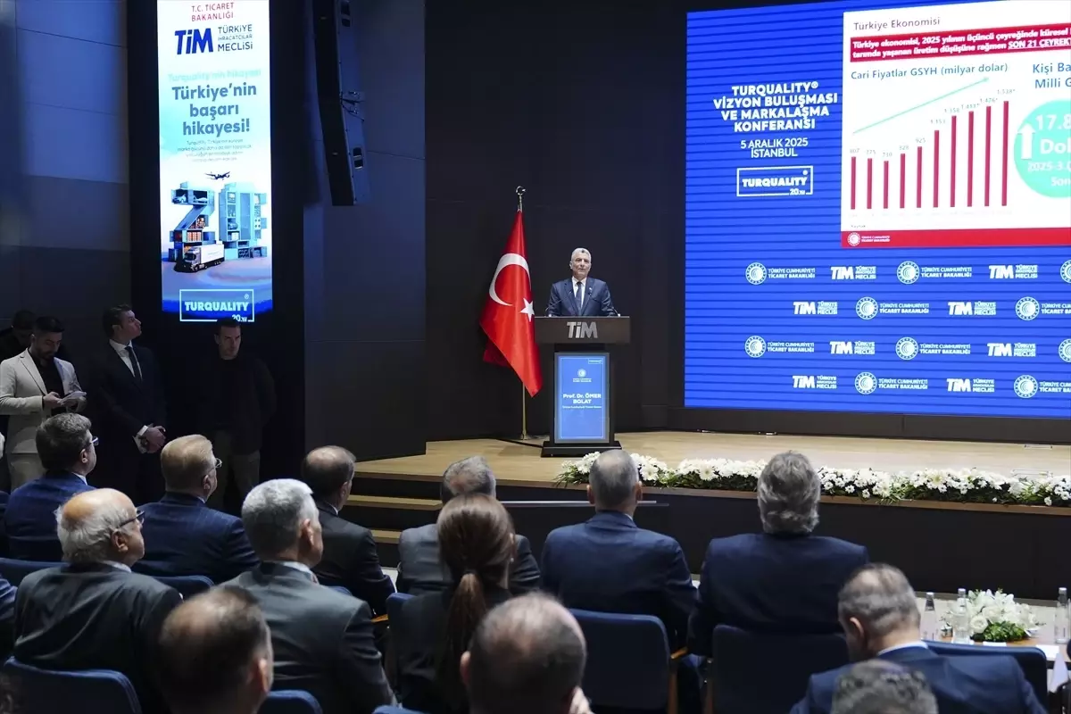 Ticaret Bakanı Bolat, Turquality Vizyon Buluşması ve Markalaşma Konferansı\'nda konuştu Açıklaması