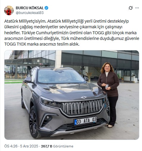 AK Parti'ye geçeceği iddia edilen CHP'li başkan, TOGG aldı AK Parti'ye geçeceği iddia edilen CHP'li başkan, TOGG aldı