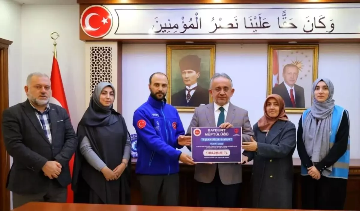 Bayburt\'tan Filistin\'e 1 Milyon Bağış