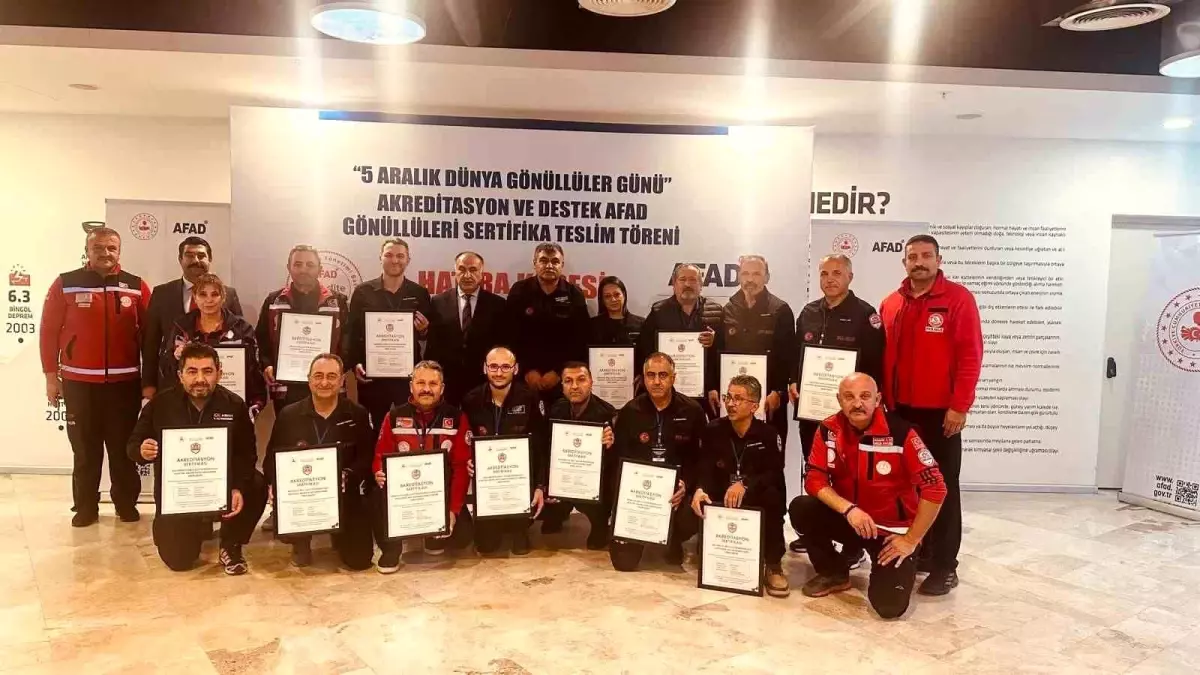 Balıkesir Ekibi Afet Müdahale Sertifikası Aldı