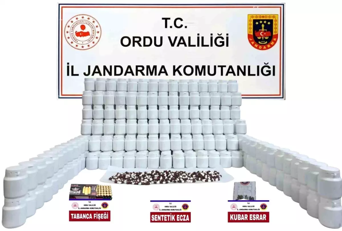Ordu\'da Uyuşturucu Operasyonu: 17 Bin 640 Hap Ele Geçirildi