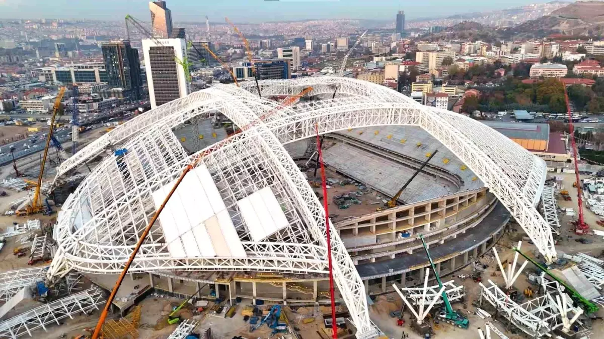 Ankara\'nın Yeni Stadyumu Hızla Yükseliyor