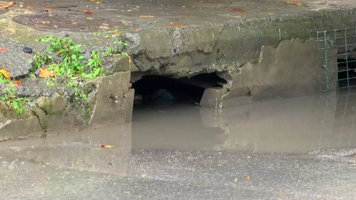 Sağanakta Mahsur Kalan Sürücü Kurtarıldı