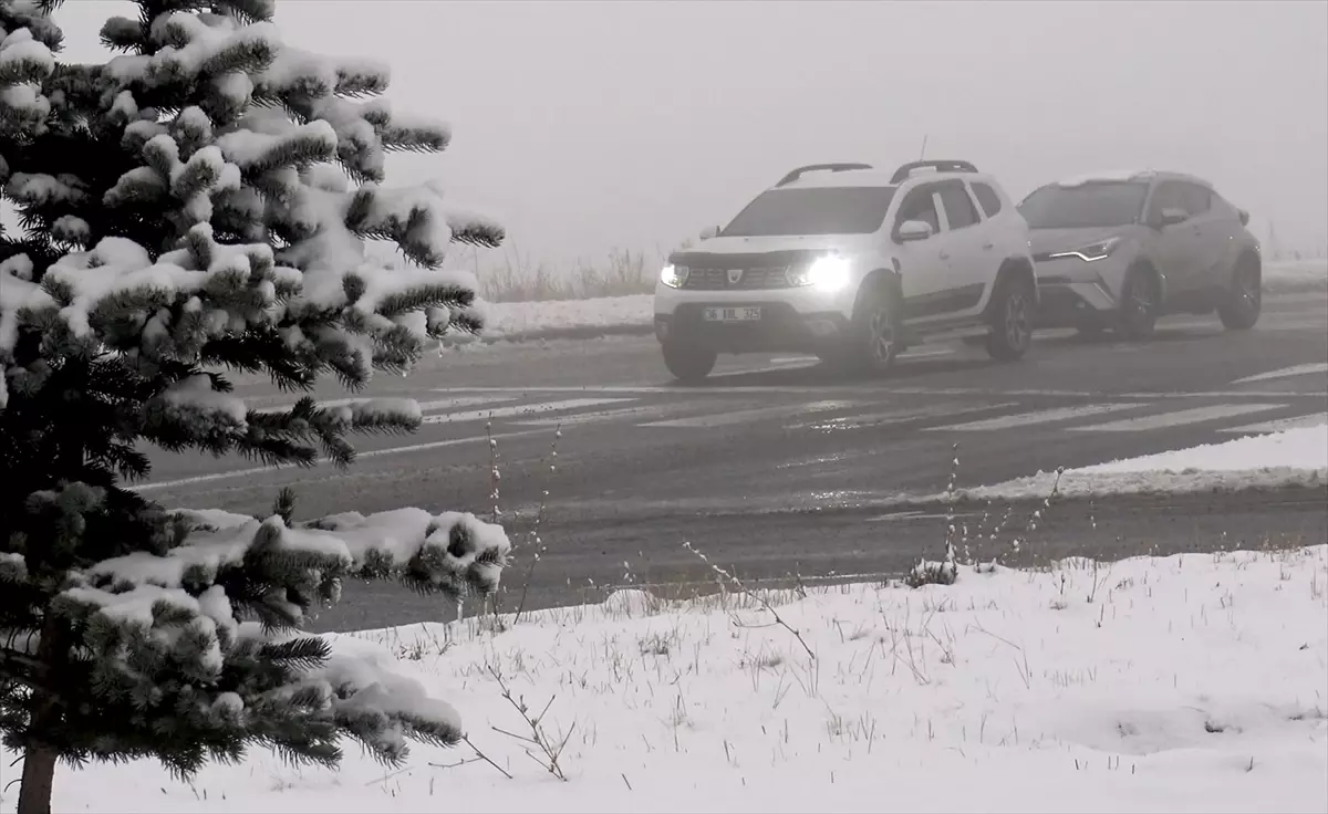 Kars\'ta Yoğun Sis ve Kar Yağışı