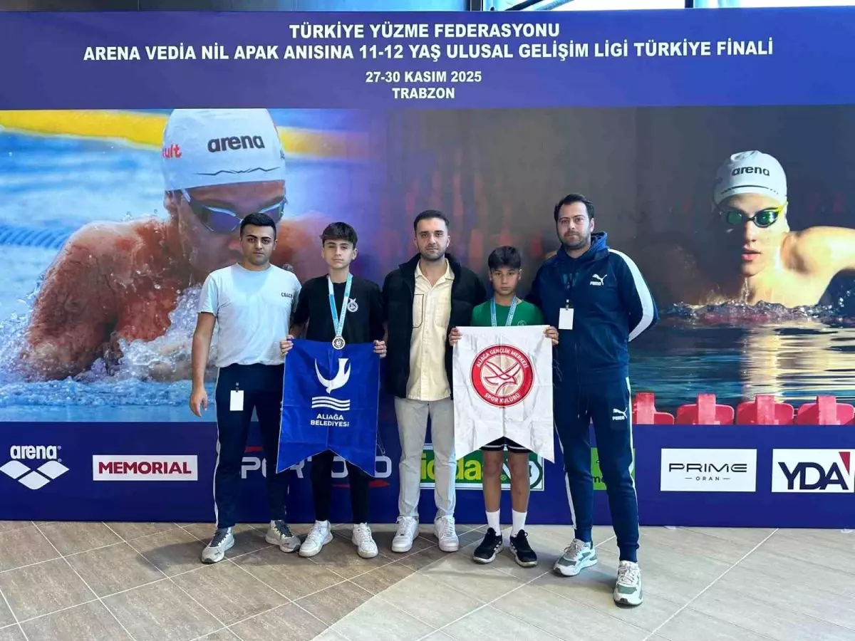 Aliağalı yüzücüler Türkiye finalinde zirvede