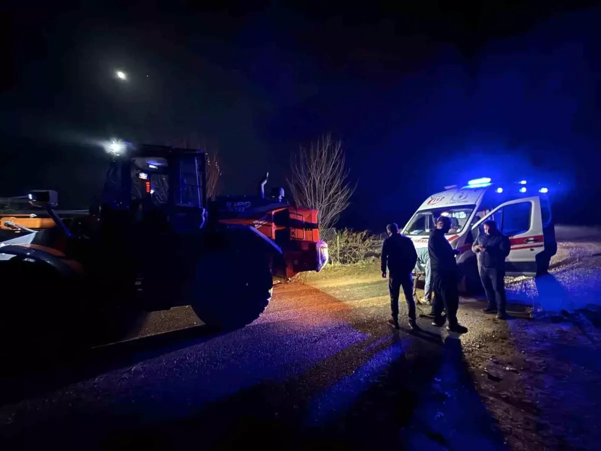 Ambulans Yağmurda Mahsur Kaldı