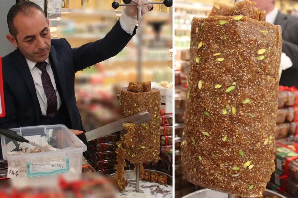 Ne et ne tavuk ne de sucuk! Bu döner Türkiye\'de ilk