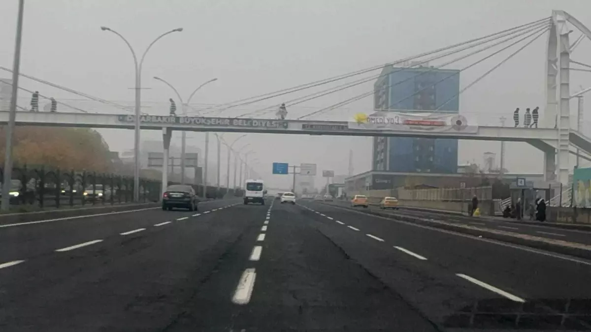 Diyarbakır\'da Sis Etkisi