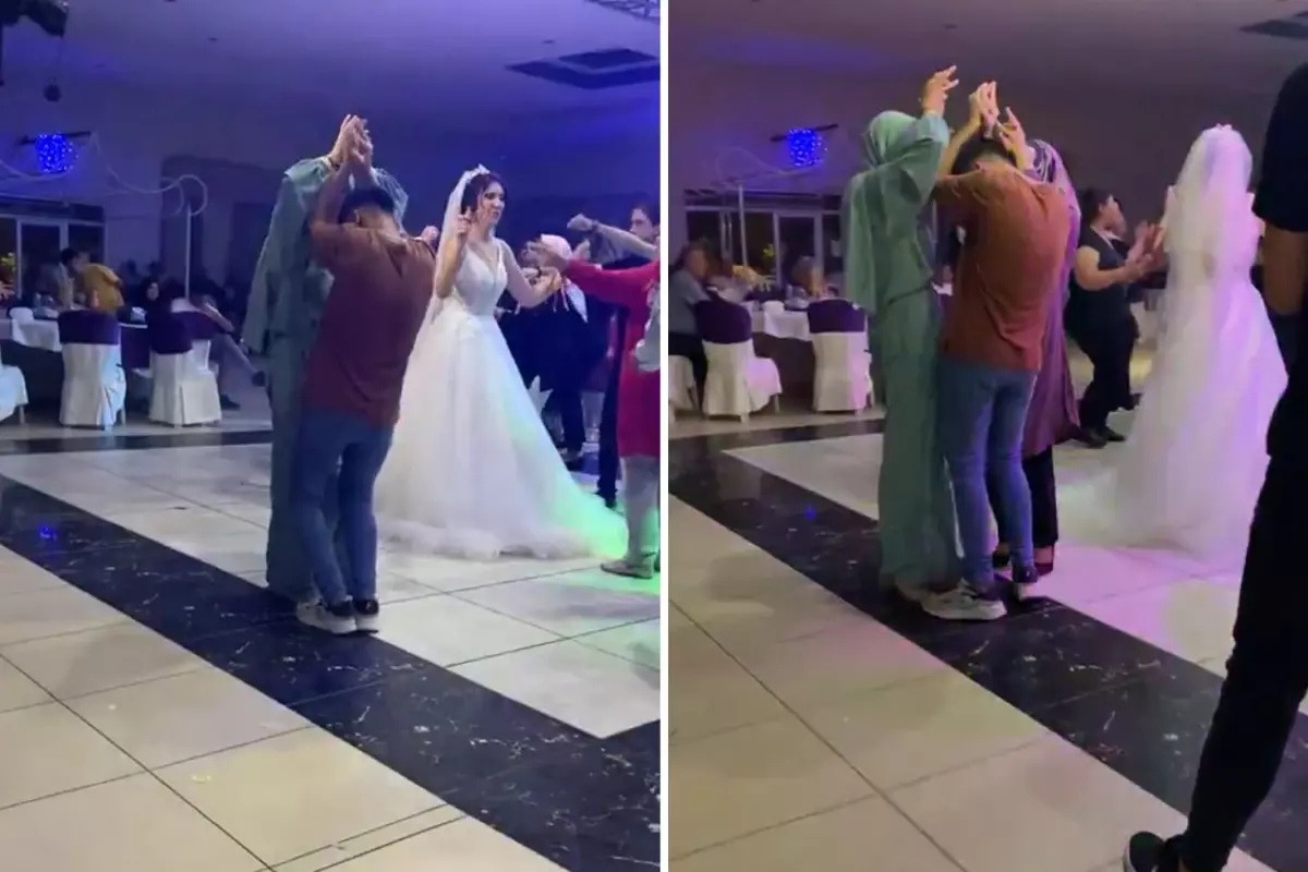 Düğünde kaydedilen görüntü olay oldu: Herkes aynı soruyu soruyor