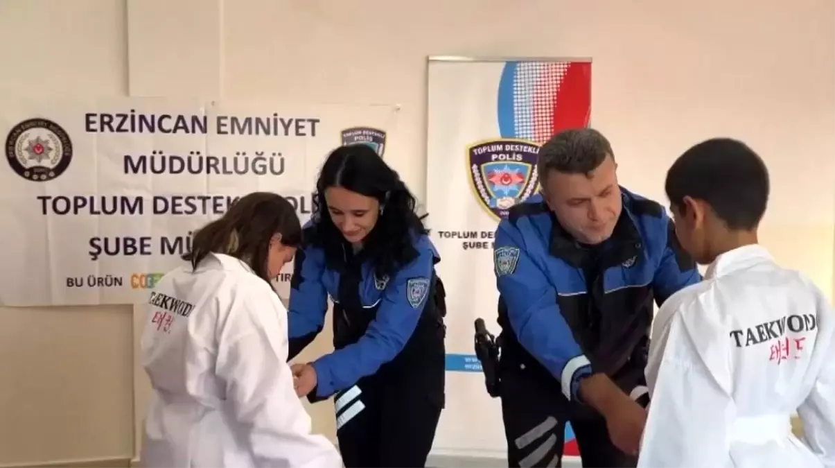 Göktürk İlkokulu Öğrencilerine Tekvando Kıyafeti Hediye Edildi