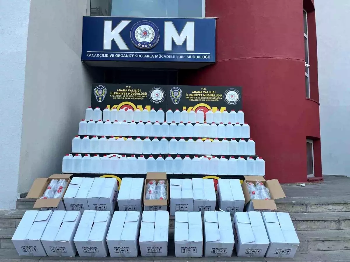 Adana\'da Kaçak Alkol Baskını