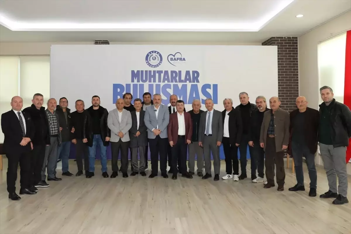 Bafra\'da Muhtarlarla İstişare Toplantısı