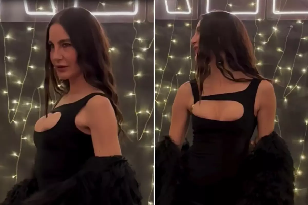 Ece Sükan derin dekoltesiyle geceye damga vurdu