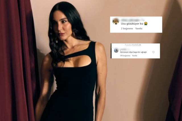 Ece Sükan'dan derin dekolte: Göğüs ucu gözüküyor Ece Sükan'dan derin dekolte: Göğüs ucu gözüküyor