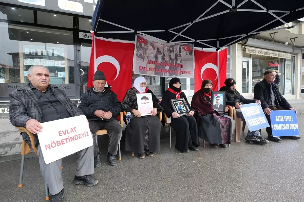 Muş\'ta \'Evlat Nöbeti\' Sürüyor