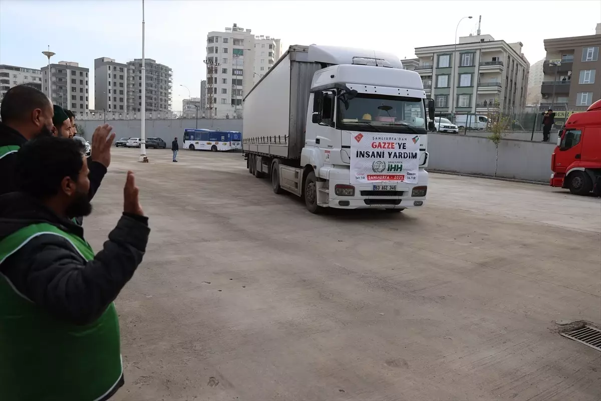 Şanlıurfa\'dan Gazze\'ye Yardım Tırları