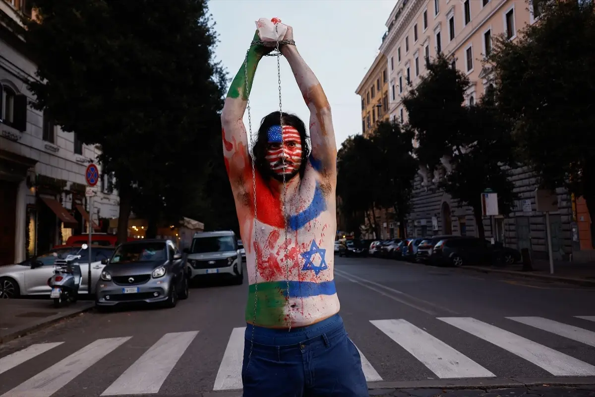 Roma\'da Filistin İçin Gösteri